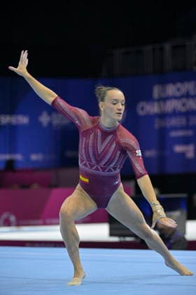 Zagreb, 16th August 2026. Arena Zagreb. 36th European Women s Artistic Gymnastics Championships – Team Final. Pictured: Laia Font. Photo: Ronald Gorsic CROPIX Zagreb Copyright: xxRonaldxGorsicx zenska_gimnastika_timsko1-160826