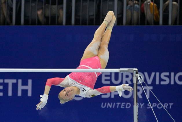 Zagreb, 16th August 2026. Arena Zagreb. 36th European Women s Artistic Gymnastics Championships – Team Final. Pictured: Lea Marie Quaas. Photo: Ronald Gorsic CROPIX Zagreb Copyright: xxRonaldxGorsicx zenska_gimnastika_timsko3-160826