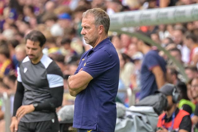 Hansi Flick, FC Barcelona, Coach (GER), FC Basel vs. FC Barcelona, Soccer, Friendly Match, 2026–2027 Season, August 16, 2026 (GER), FC Basel vs. FC Barcelona, Soccer, Friendly Match, 2026–2027 Season, August 16, 2026, Basel Copyright: xEibner-Pressefotox EP_THS