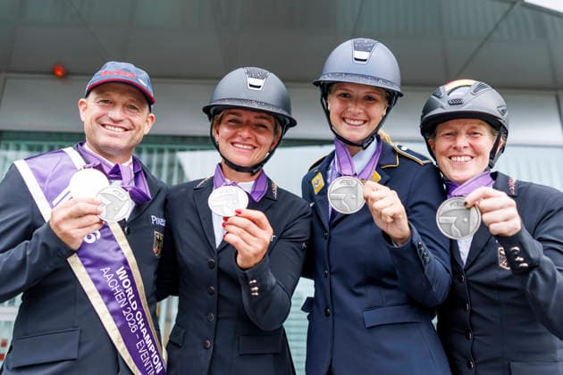 Equestrian sports, World Championships in Aachen, eventing, Team Germany wins silver