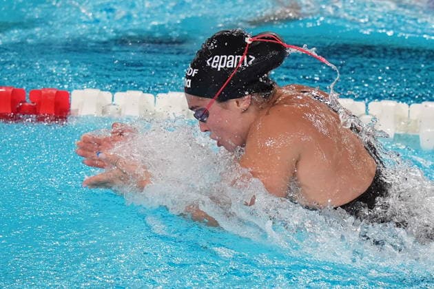 Benedetta Pilato win silver medal in the women s 50m breaststroke at the Swimming European Aquatics Championships Paris 2026, Paris, August 15 , 2026  Copyright: xDavidexSpada LaPressex