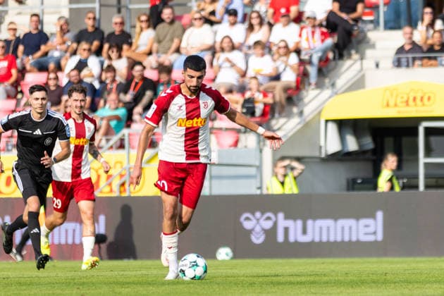 August 16, 2026, Soccer, GER, Season, 3rd Division, 2026–2027 Season, Matchday 2, SSV Jahn Regensburg vs. 1. FC Saarbrücken, Nassim Boujellab, SSV Jahn Regensburg. DFL regulations prohibit any use of photographs as image sequences and or quasi-video.