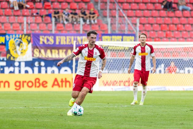 August 16, 2026, Soccer, GER, Season, 3rd Division, 2026–2027 Season, Matchday 2, SSV Jahn Regensburg 1 FC Saarbrücken, Adrian Fein, Regensburg. DFL regulations prohibit any use of photographs as image sequences and or quasi-video.