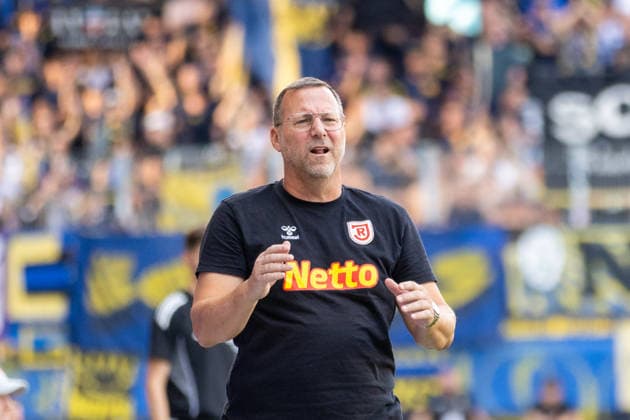 August 16, 2026, Soccer, GER, Season, 3rd Division, 2026–2027 Season, Matchday 2, SSV Jahn Regensburg vs. 1. FC Saarbrücken, Sascha Hildmann, Coach of SSV Jahn Regensburg. DFL regulations prohibit any use of photographs as image sequences and or quasi-video.