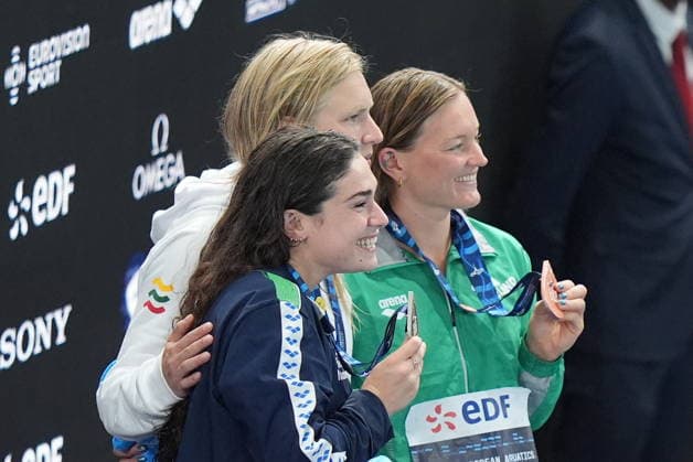 Benedetta Pilato win silver medal in the women s 50m breaststroke at the Swimming European Aquatics Championships Paris 2026, Paris, August 15 , 2026  Copyright: xDavidexSpada LaPressex