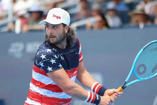 MASON, OHIO - AUGUST 16: Marco Trungelliti of Argentina in action during day six of the Cincinnati Open at the Lindner Family Tennis Center on August 16, 2026 in Mason, Ohio. Copyright: xShainaxBenhiyoun SPPx Sportspressphoto_SPR208922