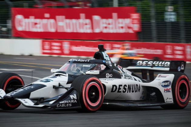 August 16, 2026, Markham, On, Canada: Pole-sitter Louis Foster of England zooms around the track during the 2026 Honda Indy in Markham, Ont., on Sunday, Aug. 16, 2026. Canada News - August 16, 2026  - ZUMAc35_ 20260816_zaf_c35_003 Copyright: xSammyxKoganx