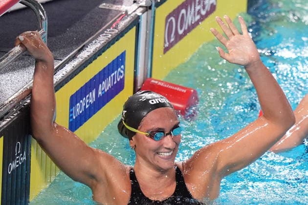 Simona Quadarella win gold medal in the Women s 400m freestyle at the Swimming European Aquatics Championships Paris 2026, Paris, August 15 , 2026  Copyright: xDavidexSpada LaPressex