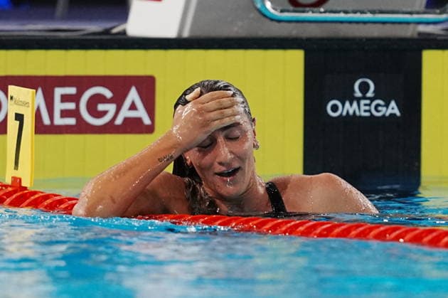 Simona Quadarella win gold medal in the Women s 400m freestyle at the Swimming European Aquatics Championships Paris 2026, Paris, August 16, 2026  Copyright: xGianxMattiaxD™alberto LaPressex
