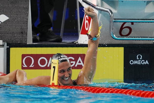 Simona Quadarella win gold medal in the Women s 400m freestyle at the Swimming European Aquatics Championships Paris 2026, Paris, August 16, 2026  Copyright: xGianxMattiaxD™alberto LaPressex