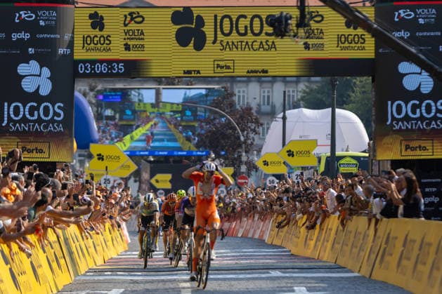 August 16, 2026, Porto, Porto, Portugal: Mondim de Basto, August 16 - Rui Oliveira of Portugal and UAE Team Emirates XRG celebrates the stage win during the 10th stage from Maia to Porto of the Volta a Portugal 2026 on August 16, 2026 in Porto, Portugal Porto Portugal - ZUMAl192 20260816_zsp_l192_001 Copyright: xMiguelxLemosx