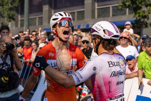 August 16, 2026, Porto, Porto, Portugal: Mondim de Basto, August 16 - Rui Oliveira of Portugal and UAE Team Emirates XRG seen celebrating the win during the 10th stage from Maia to Porto of the Volta a Portugal 2026 on August 16, 2026 in Porto, Portugal Porto Portugal - ZUMAl192 20260816_zsp_l192_004 Copyright: xMiguelxLemosx
