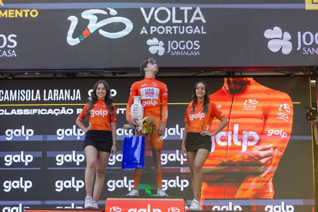 August 16, 2026, Porto, Porto, Portugal: Mondim de Basto, August 16 - Rui Oliveira of Portugal and UAE Team Emirates XRG celebrates the stage win during the 10th stage from Maia to Porto of the Volta a Portugal 2026 on August 16, 2026 in Porto, Portugal Porto Portugal - ZUMAl192 20260816_zsp_l192_005 Copyright: xMiguelxLemosx
