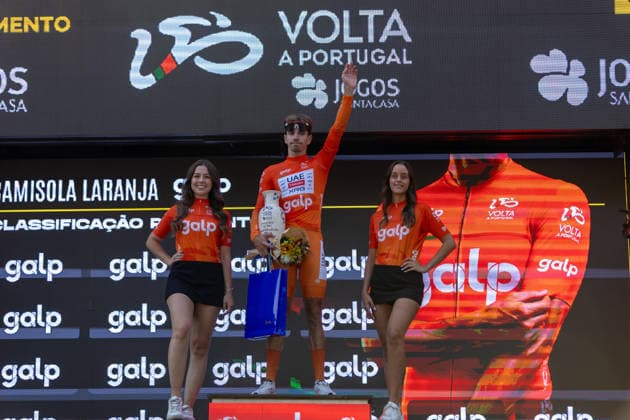 August 16, 2026, Porto, Porto, Portugal: Mondim de Basto, August 16 - Rui Oliveira of Portugal and UAE Team Emirates XRG celebrates the stage win during the 10th stage from Maia to Porto of the Volta a Portugal 2026 on August 16, 2026 in Porto, Portugal Porto Portugal - ZUMAl192 20260816_zsp_l192_016 Copyright: xMiguelxLemosx