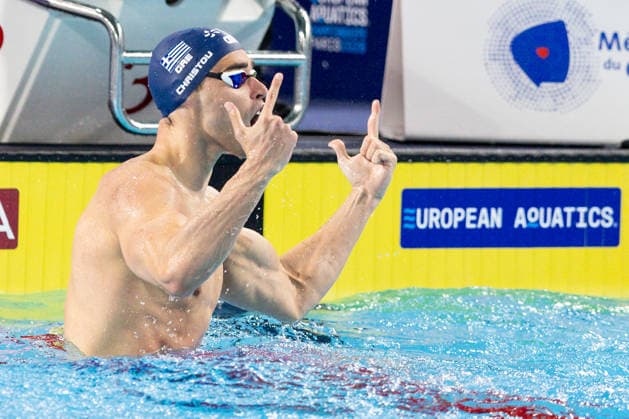 European Aquatics Championships Swimming Day 7 Apostolos Christou during European Aquatics Championships Swimming Day 7 in Paris, France, on August 16, 2026 Paris France  Copyright: xFotoxOlimpikx originalFilename:jastrzebowski-european260816_np8Ih