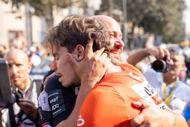August 16, 2026, Porto, Porto, Portugal: Mondim de Basto, August 16 - Rui Oliveira of Portugal and UAE Team Emirates XRG seen celebrating the win during the 10th stage from Maia to Porto of the Volta a Portugal 2026 on August 16, 2026 in Porto, Portugal Porto Portugal - ZUMAl192 20260816_zsp_l192_025 Copyright: xMiguelxLemosx