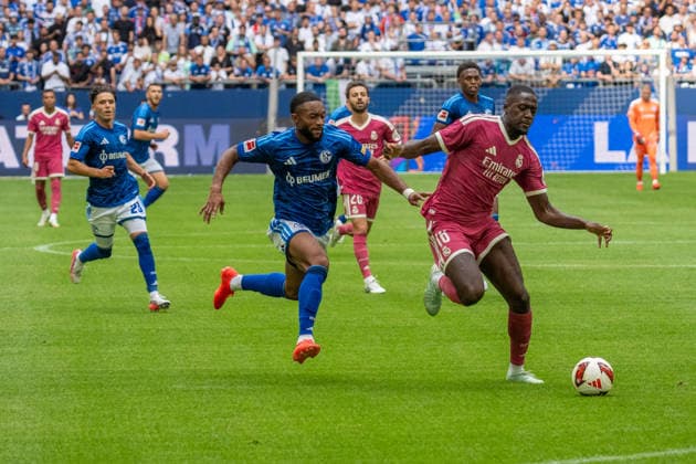 Ibrahima Konate, Real Madrid, 16, GER FC Schalke 04 vs. Real Madrid, Soccer Club Friendly Matches 2026–27, Week 33, August 16, 2026, GER FC Schalke 04 vs. Real Madrid, Soccer Club Friendly Matches 2026–27, Week 33, August 16, 2026, Gelsenkirchen Copyright: xEibner-Pressefoto FabianxFriesex EP_FFE