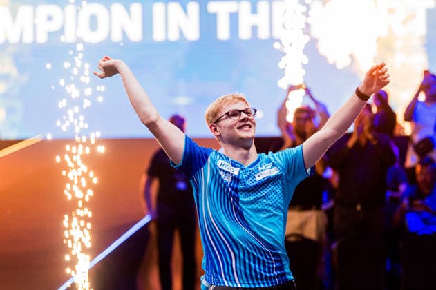 August 16, 2026: Felix Lebrun of France celebrates after the men’s singles table tennis final at the WTT Europe Smash on August 16, 2026 in Malmö. Photo by Christian Örnberg, BILDBYRAN COP 166 CO0727 table tennis pingis Europe Smash bbeng celebration  Copyright: CHRISTIANxÖRNBERG BB260816CO005