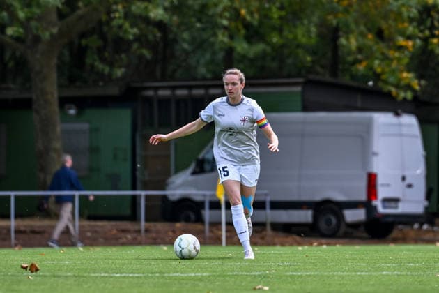 August 16, 2026, Soccer, 2026–2027 DFB Women s Cup Playoffs, Fortuna Cologne vs. SG 99 Andernach; Vanessa Zilligen, 15, from Andernach, runs with the ball