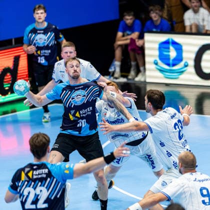 August 16, 2026, GER, Handball, Men, 2026–2027 Season, Wartburg Cup presented by Koetter Security, ThSV Eisenach vs. TBV Lemgo Lippe, Dominik Solak (ThSV Eisenach), 30 99817 Eisenach, Werner Assmann Hall, Am Sportpark, Thuringia, Germany