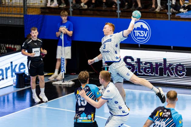 August 16, 2026, GER, Handball, Men, 2026–2027 Season, Wartburg Cup presented by Koetter Security, ThSV Eisenach vs. TBV Lemgo Lippe, Nicolai Theilinger, TVB Lemgo Lippe, 99817 Eisenach, Werner Assmann, Halle Am Sportp, Thuringia, Germany