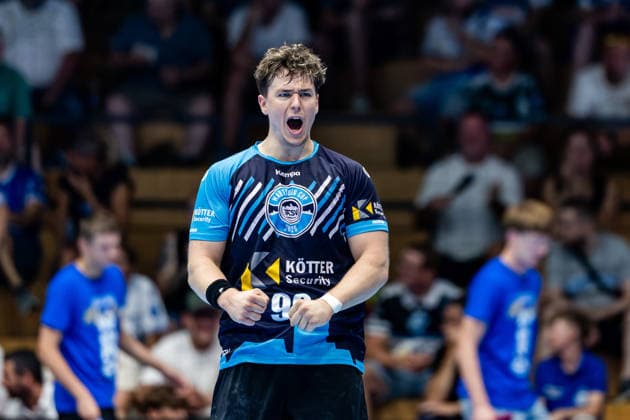 August 16, 2026, GER, Handball, Men, Season 26–27, Wartburg Cup presented by Koetter Security, ThSV Eisenach vs. TBV Lemgo Lippe, Tillman Leu (ThSV Eisenach), 99 99817 Eisenach, Werner Assmann Hall, Am Sportpark, Thuringia, Germany