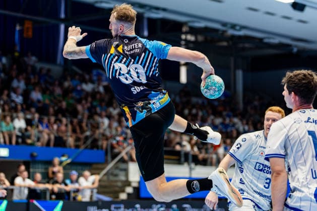 August 16, 2026, GER, Handball, Men, 2026–2027 Season, Wartburg Cup presented by Koetter Security, ThSV Eisenach vs. TBV Lemgo Lippe, Dominik Solak (ThSV Eisenach), 30 99817 Eisenach, Werner Assmann Hall, Am Sportpark, Thuringia, Germany
