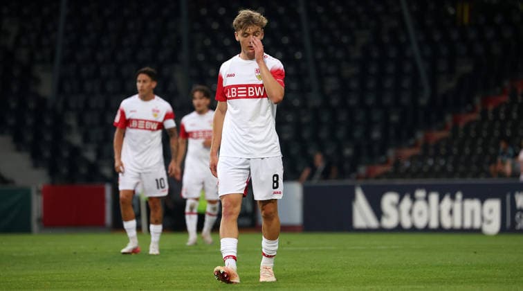 August 16, 2026, Germany, Aspach Soccer: VfB Stuttgart II vs. FC Viktoria Köln; Yanik Noah Spalt: VfB Disappoints