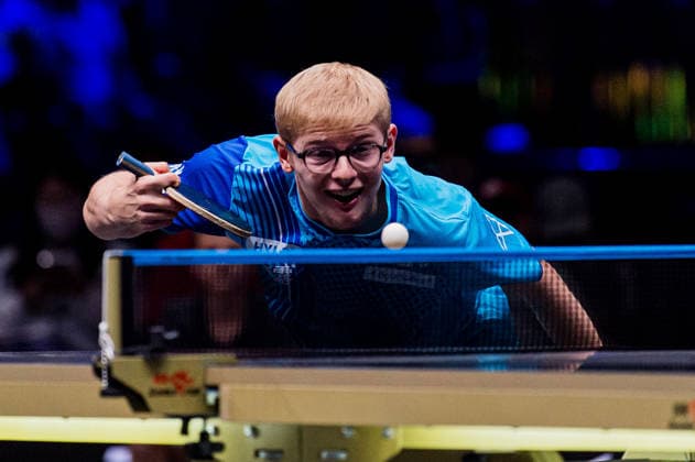 August 16, 2026: Felix Lebrun of France during the men’s singles table tennis final at the WTT Europe Smash on August 16, 2026 in Malmö. Photo by Christian Örnberg, BILDBYRAN COP 166 CO0727 table tennis pingis Europe Smash BBENG France  Copyright: CHRISTIANxÖRNBERG BB260816CO059