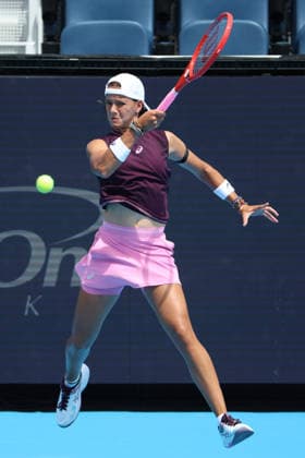 August 16, 2026, Mason, Oh, USA: Cincinnati Open Tennis 2026 - Emiliana Arango hits a ball against Iga Swiatek. 2026 08 16. ZUMAPress Mason USA - ZUMAn24_ 20260816_zaf_n24_073 Copyright: xWallyxNellx