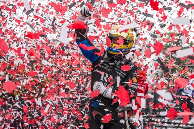 August 16, 2026, Markham, Ontario, Canada: IndyCar, Indy Car, IRL, USA SERIES driver, MARCUS ERICSSON (28) (SWE) of Kumla, Sweden, wins the Ontario Honda Dealers Indy at Markham at The Streets of Markham in Markham, ONTARIO. INDYCAR SERIES: August 16, 2026: Ontario Honda Dealers Indy At Markham: Race Winner Marcus Ericsson - ZUMAg348 20260816_zsa_g348_001 Copyright: xDavidxDahlx