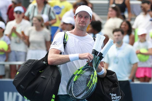 MASON, OHIO - AUGUST 16: Botic van de Zandschulp of Netherlands leaves the court during day six of the Cincinnati Open at the Lindner Family Tennis Center on August 16, 2026 in Mason, Ohio. Copyright: xShainaxBenhiyoun SPPx Sportspressphoto_SPR209149