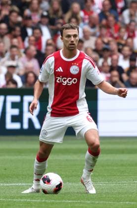 AMSTERDAM: AFC Ajax Amsterdam defender Youri Regeer during the Vriendenloterij Eredivisie match between Ajax and SC Heerenveen at the Johan Cruijff ArenA on August 16, 2026, in Amsterdam, the Netherlands