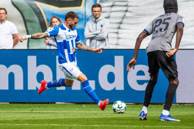 Rostock, Germany, August 16, 2026; 3. Liga 2026–2027, Matchday 2: FC Hansa Rostock vs. SV Waldhof Mannheim; Pictured: Leon Dajaku of Hansa Rostock Copyright: xFotostandx xVoelkerx