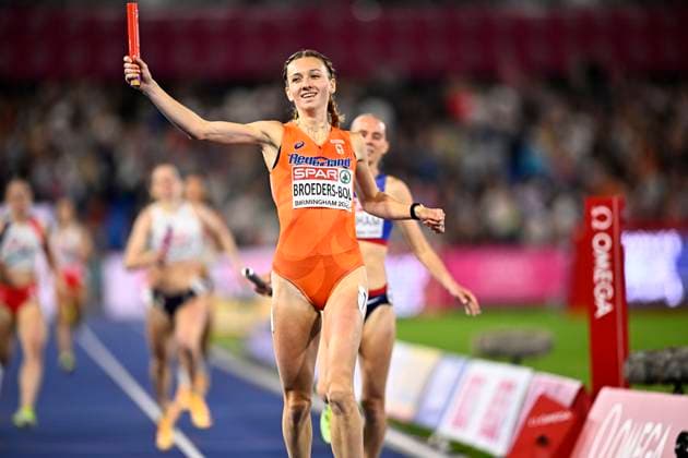 European Athletics Championships Birmingham 2026 - day 7 BIRMINGHAM, ENGLAND - AUGUST 16 : Broeders-Bol Femke (NED) in action during the 4x400m final on day 7 of the Birmingham 2026 European Athletics Championships on August 16, 2026 in Birmingham, England, 16 08 2026 Birmingham ENGLAND  Copyright: xTomasxSiskx