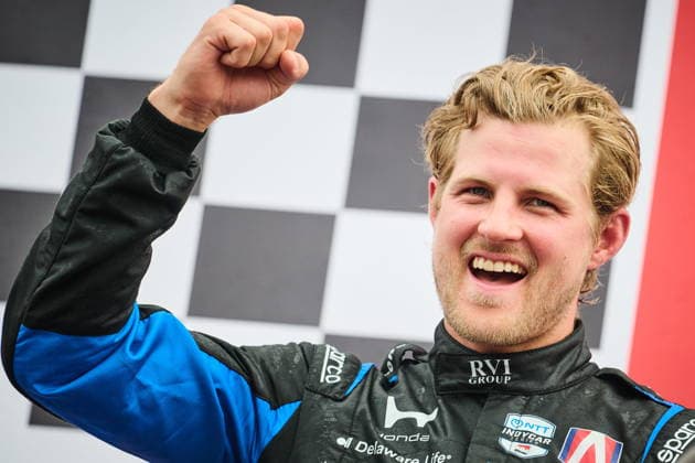 August 16, 2026, Markham, On, Canada: Marcus Ericsson, of Sweden, celebrates after winning the 2026 Honda Indy in Markham, Ont., on Sunday, Aug. 16, 2026. Canada News - August 16, 2026  - ZUMAc35_ 20260816_zaf_c35_053 Copyright: xSammyxKoganx
