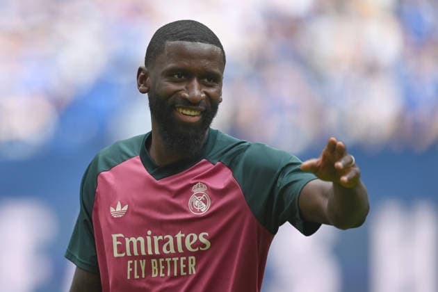 Antonio RUEDIGER Rüdiger, Real Madrid Soccer Friendly Match: FC Schalke 04 vs. Real Madrid on August 16, 2026, at the Veltins Arena in Gelsenkirchen, Germany. DFL regulations prohibit any use of photographs as image sequences and or quasi-video.