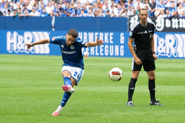 Adil AOUCHICHE Individual Play, Soccer Friendly Match: FC Schalke 04 vs. Real Madrid 0–3 on August 16, 2026, at the Veltins Arena in Gelsenkirchen, Germany. DFL regulations prohibit any use of photographs as image sequences and or quasi-video.
