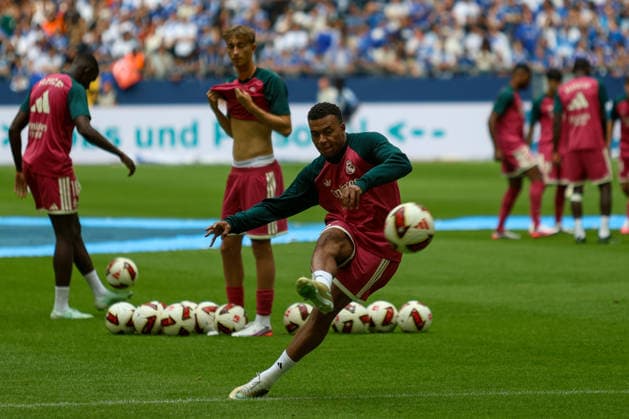 August 16, 2026, GER, Soccer, Men s, Friendly, 2026–2027 Season, FC Schalke 04 vs. Real Madrid CF, Kylian Mbappé (RMA) in action with the ball, individual play Copyright: xSvenxHanischx