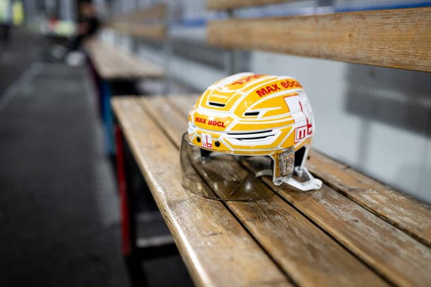 August 16, 2026 Ice Hockey Season 2026–2027 Penny DEL Public Practice of the Nuremberg Ice Tigers Icetigers ThHa xthxhax Max Bögl Helmet, Helmet Sponsor