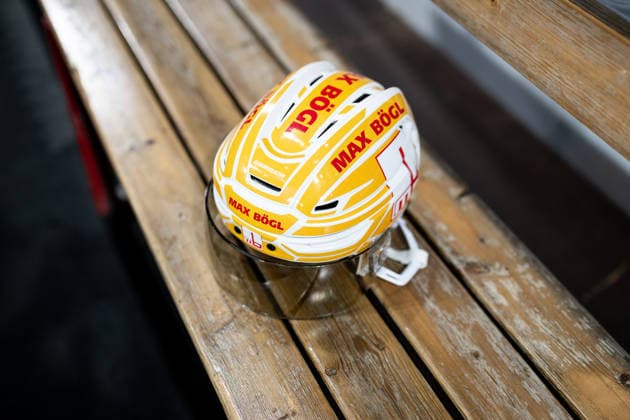 August 16, 2026 Ice Hockey Season 2026–2027 Penny DEL Public Practice of the Nuremberg Ice Tigers Icetigers ThHa xthxhax Max Bögl Helmet, Helmet Sponsor