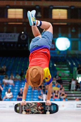 World Freestyle Skateboarding Championships - Finals 2026. Germany - Kassel, 16.08.2026 Carmen Ionita from Romania during the Women Pro finals as the third and final day of the World Freestyle Skateboarding Championships brings together freestyle skateboarding, urban culture, art, music and lifestyle at Messe Kassel. The event features international skateboarding competitions alongside graffiti, live music, BMX, workshops, exhibitions and other elements of the global freestyle and street culture community. Hesse