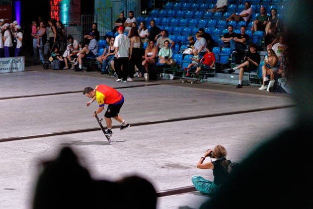 World Freestyle Skateboarding Championships - Finals 2026. Germany - Kassel, 16.08.2026 Marius Konstantin from Romania during the Men Pro finals as the third and final day of the World Freestyle Skateboarding Championships brings together freestyle skateboarding, urban culture, art, music and lifestyle at Messe Kassel. The event features international skateboarding competitions alongside graffiti, live music, BMX, workshops, exhibitions and other elements of the global freestyle and street culture community. Hesse