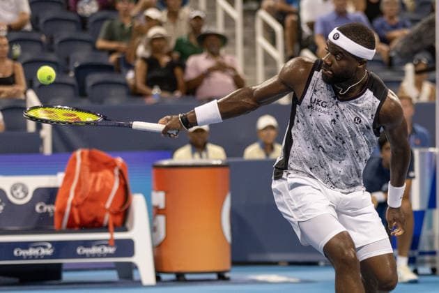 MASON, OHIO - AUGUST 16: Frances Tiafoe of United States in action during day six of the Cincinnati Open at the Lindner Family Tennis Center on August 16, 2026 in Mason, Ohio. Copyright: xShainaxBenhiyoun SPPx Sportspressphoto_SPR210013