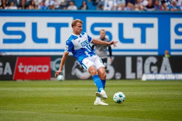 Florian Carstens Rostock GER, FC Hansa Rostock vs. SV Waldhof Mannheim, Soccer, Men, 3rd Division, Matchday 2, 2026–2027 Season, August 16, 2026, Rostock Ostseestadion, Mecklenburg-Western Pomerania, Germany