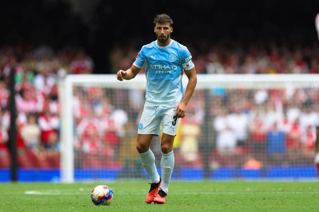 Arsenal v Manchester City, FA Community Shield Ruben Dias (3) of Manchester City during the FA Community Shield match between Arsenal and Manchester City at Principality Stadium, Cardiff, UK on 16 August 2026. Editorial use only DataCo restrictions apply See www.football-dataco.com , Copyright: xNigelxKeenex PSI-24687-0083