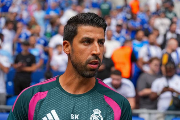 August 16, 2026, xydrx, Men s, Soccer, Friendly Match, FC Schalke 04 vs. Real Madrid, 2026–2027 Season, Veltins Arena, Sami Khedira, Assistant Coach, Real Madrid. DFB regulations prohibit any use of photographs as image sequences and or quasi-video. Copyright: HMBxMedia YannisxDreimann