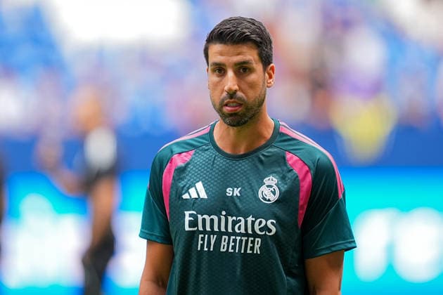 August 16, 2026, xydrx, Men s, Soccer, Friendly Match, FC Schalke 04 vs. Real Madrid, 2026–2027 Season, Veltins Arena, Sami Khedira, Assistant Coach, Real Madrid. DFB regulations prohibit any use of photographs as image sequences and or quasi-video. Copyright: HMBxMedia YannisxDreimann