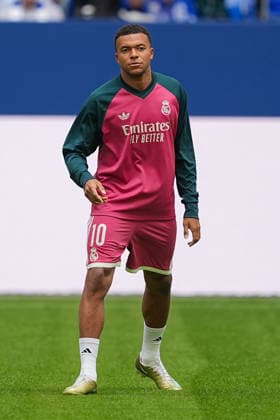 August 16, 2026, xydrx, Men s, Soccer, Friendly Match, FC Schalke 04 vs. Real Madrid, 2026–2027 Season, Veltins Arena, Kylian Mbappé, Real Madrid, 10. DFB regulations prohibit any use of photographs as image sequences and or quasi-video Copyright: HMBxMedia YannisxDreimann
