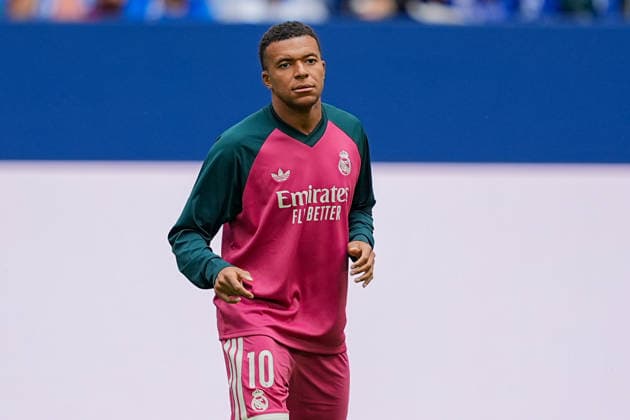 August 16, 2026, xydrx, Men s, Soccer, Friendly Match, FC Schalke 04 vs. Real Madrid, 2026–2027 Season, Veltins Arena, Kylian Mbappé, Real Madrid, 10. DFB regulations prohibit any use of photographs as image sequences and or quasi-video Copyright: HMBxMedia YannisxDreimann
